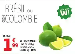 Auchan Citron vert offre