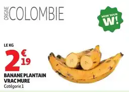 Auchan Banane plantain vrac mure offre