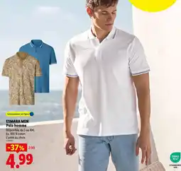 Lidl Esmara Men Polo homme offre