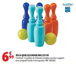 Auchan Jeu 6 quilles bowling offre