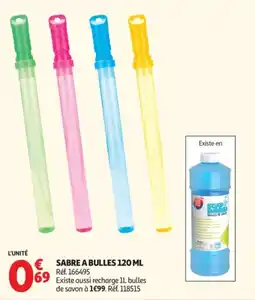 Auchan Sabre a bulles offre