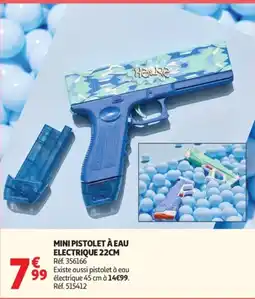 Auchan Mini pistolet à eau electrique offre