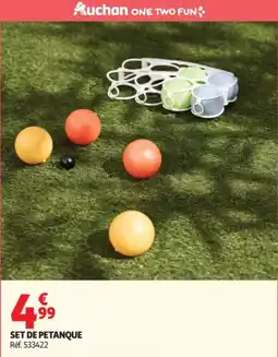 Auchan Set de petanque offre