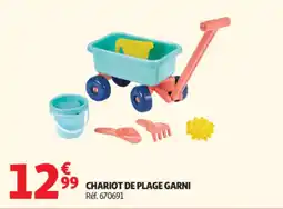 Auchan Chariot de plage garni offre