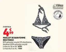 Auchan Inextenso Maillot de bain femme offre