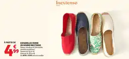 Auchan Inextenso Espadrilles femme ou homme offre