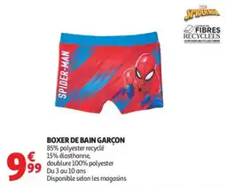 Auchan Boxer de bain garçon offre