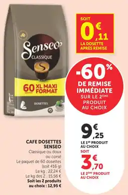 Bi1 Senseo Cafe dosettes offre