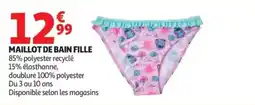Auchan Maillot de bain fille offre