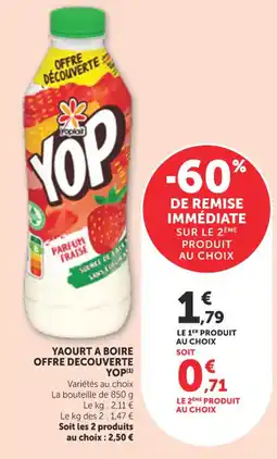 Bi1 Yop Yaourt a boire offre decouverte offre
