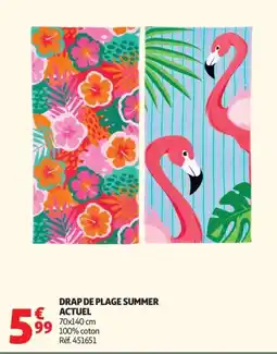 Auchan Actuel Drap de plage summer offre