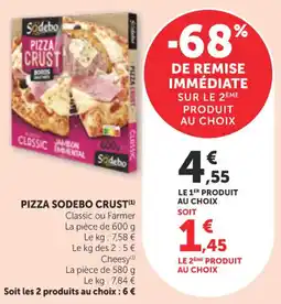 Bi1 Pizza sodebo crust offre