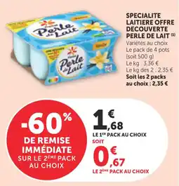 Bi1 Perle De Lait Specialite laitiere offre decouverte offre