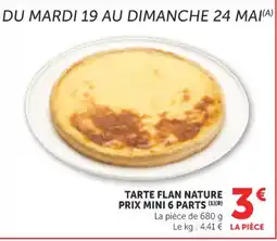 Bi1 Tarte flan nature prix mini 6 parts offre