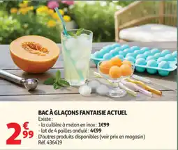 Auchan Actuel Bac à glaçons fantaisie offre