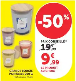 Bi1 Grande bougie parfumee offre