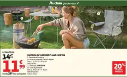 Auchan Fauteuil ou tabouret pliant camping offre