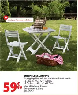 Auchan Ensemble de camping offre