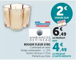 Bi1 Bougie fleur offre