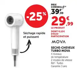 Bi1 Mova Seche-cheveux turbo offre
