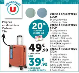 Bi1 U Valise à roulettes offre