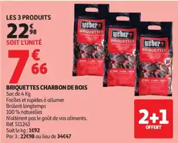 Auchan Briquettes charbon de bois offre