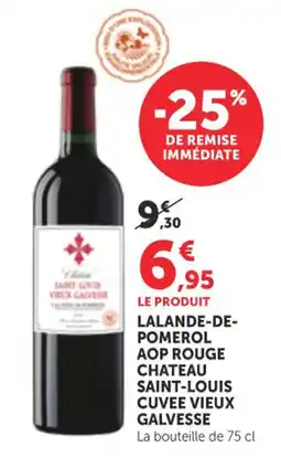 Bi1 Lalande-de- pomerol aop rouge chateau saint-louis cuvee vieux galvesse offre