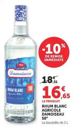 Bi1 Damoiseau 50° Rhum blanc agricole offre