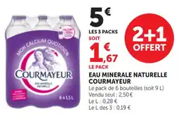 Bi1 Courmayeur Eau minerale naturelle offre