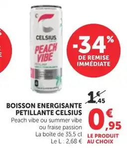 Bi1 Celsius Boisson energisante petillante offre