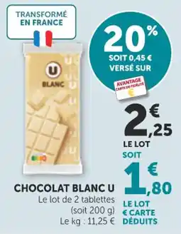 Bi1 U Chocolat blanc offre