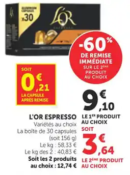 Bi1 L'Or Espresso offre