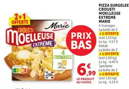Bi1 Marie Pizza surgelee crousti moelleuse extreme offre