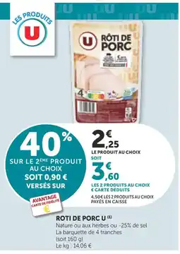 Bi1 U Roti de porc offre