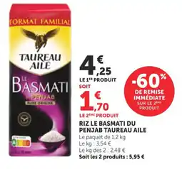 Bi1 Taureau Aile Riz le basmati du penjab offre