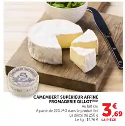 Bi1 Camembert supérieur affiné fromagerie gillot offre