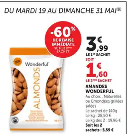 Bi1 Wonderful Amandes offre
