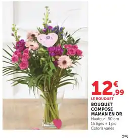 Bi1 Bouquet compose maman en or offre