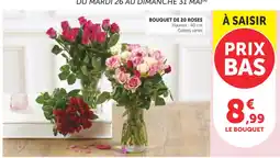 Bi1 Bouquet de 20 roses offre