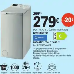 E.Leclerc LAVE LINGE TOP offre