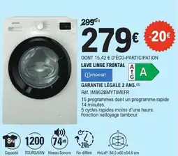 E.Leclerc LAVE LINGE FRONTAL offre