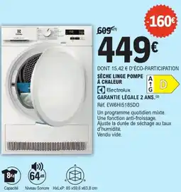 E.Leclerc SÈCHE LINGE POMPE À CHALEUR offre
