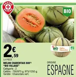 E.Leclerc MELON CHARENTAIS BIO offre