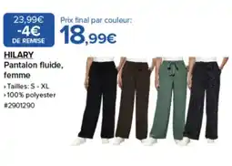 Costco HILARY Pantalon fluide, femme offre