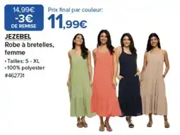 Costco JEZEBEL Robe à bretelles, femme offre