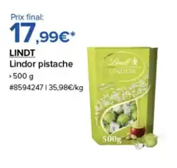 Costco LINDT Lindor pistache offre