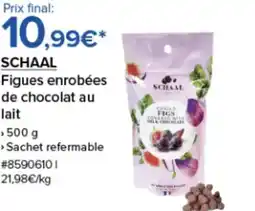 Costco SCHAAL Figues enrobées de chocolat au lait offre