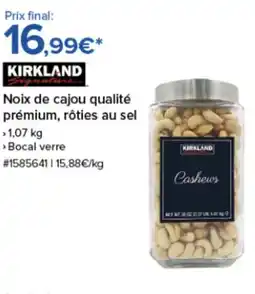 Costco KIRKLAND Noix de cajou qualité prémium, rôties au sel offre