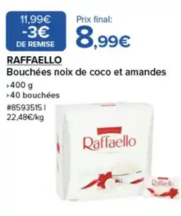 Costco RAFFAELLO Bouchées noix de coco et amandes offre