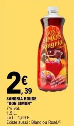E.Leclerc SANGRIA ROUGE DON SIMON offre